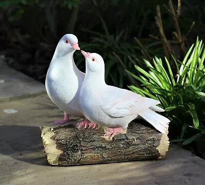 Garden Ornaments Love Doves Turtle Home Indoor Outdoor Decor Birds Wildlife • £14.95