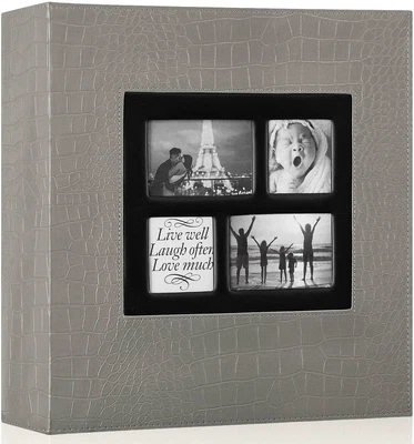 £25.44 • Buy Ywlake Photo Album 1000 Pockets 6x4 Photos Croco, Extra Large Size Leather Cove