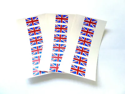 Small Durable Plastic British Union Jack Flag Stickers GB Sticky Labels • £3.10