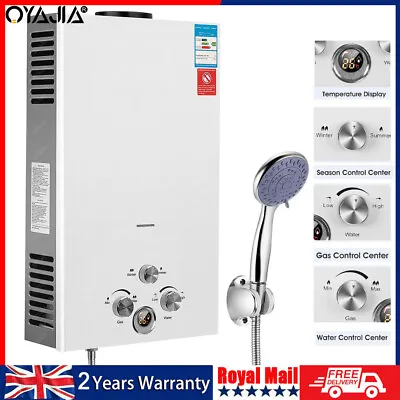 8L-18L Propane Gas Tankless Instant LPG Hot Water Heater Boiler With Shower Kit • £89.99