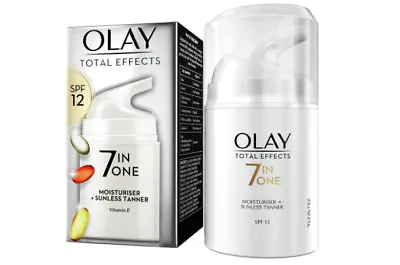 Olay Total Effects 7-In-1 Moisturiser+Sunless Tanner Of Sunshine 50ml • £14.20