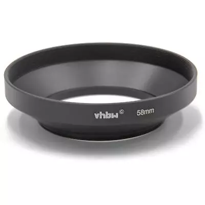 Lens Hood Wide Angle Metal Black For Panasonic Lumix Vario 14-140 Mm 3.5-5.6 • £14.40