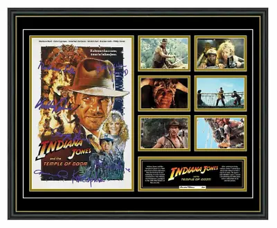 Indiana Jones And The Temple Of Doom Harrison Ford Signed L E Framed Memorabilia • $129.99