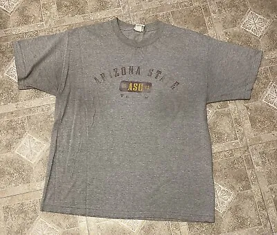 ASU Arizona State University Vintage Gray T-shirt Size XL • $12