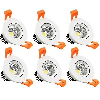 InShareplus 2 Inch LED Downlight 3W Recessed Lighting COB Dimmable 5000K Da... • $46.13