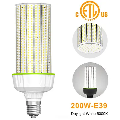 480V 200W E39 Mogul Base LED Corn Light Bulb 5000K Replacement 700 Watt CFL HPS  • $92.69