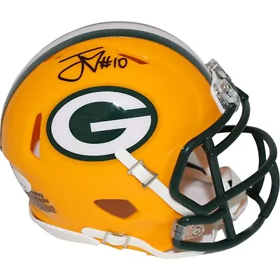 Jordan Love Autographed/Signed Green Bay Packers Mini Helmet JSA 43217 • $199.99