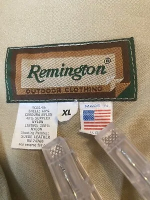 Vintage Remington Hunting Shooting Vest Men's Size XL USA Made Rear Game Pocket • $15.95