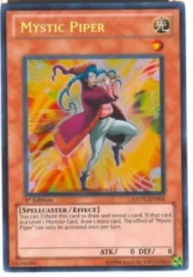 Yugioh-Mystic Piper-Secret Rare-1st Edition-EXVC IT005 (DAMAGED) (ITALIAN) • $14.93