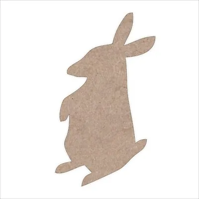 Easter Bunny MDF Craft Shapes Wooden Rabbit Blank Tags Decoration Embellishment • £2.53