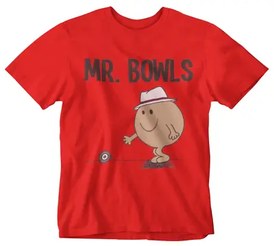 Mr Bowls T-Shirt Funny Tee TV Cool Yolo 80s 90s Retro Kids  Book Classic Red • £9.99