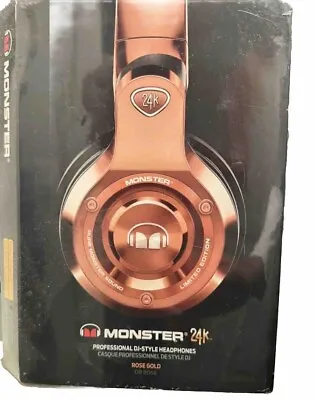 Monster 24k Professional DJ On-Ear Headphones - Rose Gold • $400