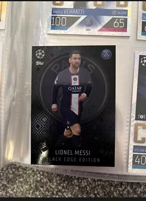 Match Attax 2022/23 22/23 Lionel Messi Black Edge Edition No 466 Psg • £18