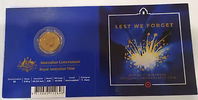 2017 Uncirculated Two Dollar Coin On Card • $95