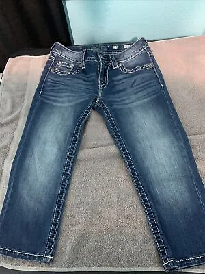 Miss Me Women's Size 25 Capri Medium Wash Blue Jeans • $17.50