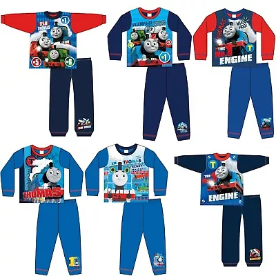 £5.99 • Buy Thomas Character Boys Kids Children Long Sleeve Pyjamas Pjs 18mth To 5 Yrs