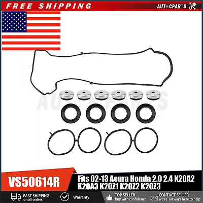 Valve Cover Gasket Fits 02-13 Acura Honda 2.0 2.4 K20A2 K20A3 K20Z1 K20Z2 K20Z3 • $15.99