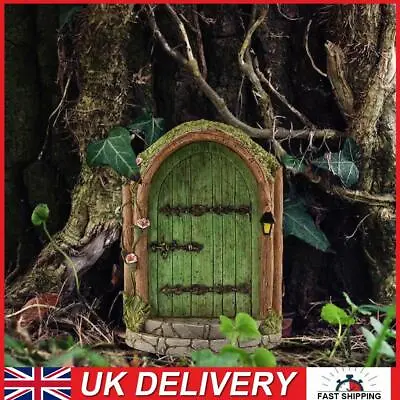 Elf Fairy Door Miniature Tree Doors Garden Yard Wooden Ornaments Decor (8) • £5.19