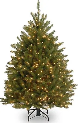 National Tree Company Pre-Lit Artificial Mini Christmas Tree Green Dunhill Fir • $130