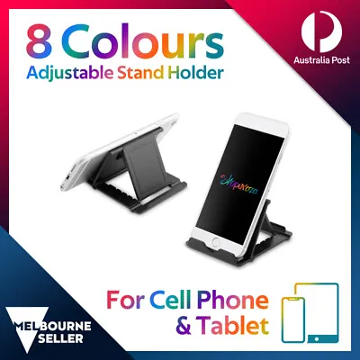 $4.85 • Buy Universal Desk Stand Mobile Phone Tablet Holder Adjustable Foldable Portable AU
