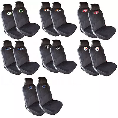 New NFL Universal Fit 2 Front Car Truck SUV Van Front Sideless Seat Covers Set • $58.84