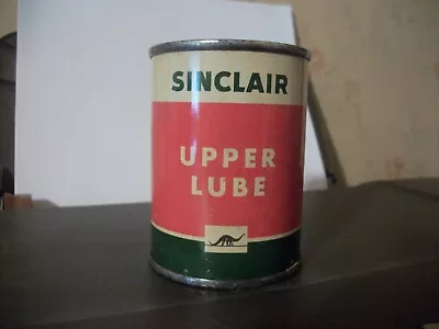 VINTAGE SINCLAIR  UPPER LUBE  VARIANT OIL CAN-4 Oz.-NOS-FULL-Nr. MINT • $25