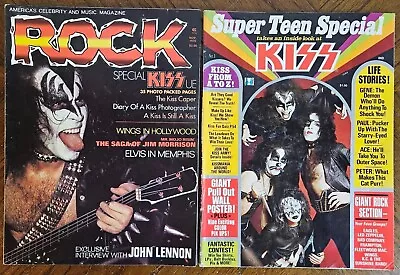 1977 Super Teen Special Kiss Vol #1 & 1976 Rock Kiss Kiss Magazines Read *ycc* • $9.50