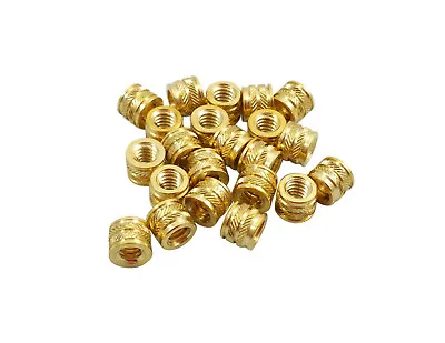 20x M6 M6-1.0 Brass Threaded Heat Set Inserts For Plastic 3D Printing Metal • $9.19