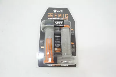 ODI Emig Pro MX V2 Lock-On Grips Gray Orange H36EPGO DH • $26