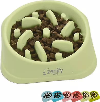 Zenify Dog Bowl Slow Feeder Large 500ml Healthy Eating Pet For Wet Dry Food-AU • $25.49