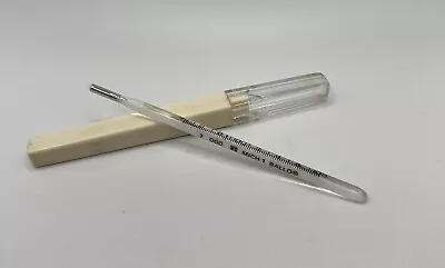 Vintage Oral Thermometer Ballo Mich 1 Case Fahrenheit Fever Medical • $24.99