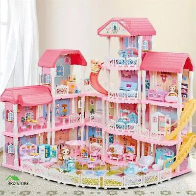 Doll House Barbie Dream Play Furniture Playhouses Toys Dollhouse Princess Castle • $90