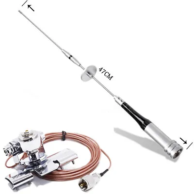 Diamond SG7000 VHF/UHF Dual Band Radios Antennas RB-400 Base Clip 5M RG316 Cable • $40.54