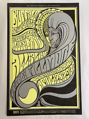 $250 • Buy Neil Young Steven Stills Steve Miller Concert Poster From 1967 Original Vintage