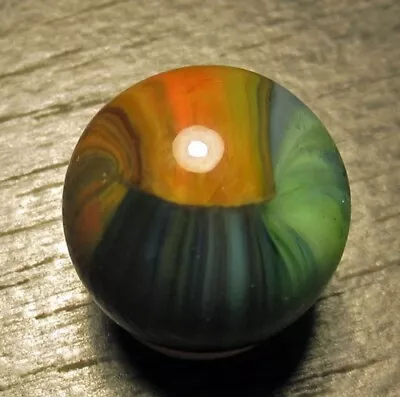 Outstanding Vintage Vitro Agate TRI-LITE Marble. 5/8 . • $13.50