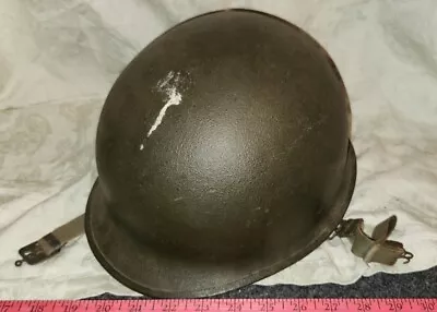 Original WW2/Korean War Era US Army Soldier's M1 Helmet &Liner Set Not German • $55