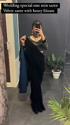 New Saree Blouse New Sari Indian Wedding Designer Bollywood Pakistani Party Wear • £48.65