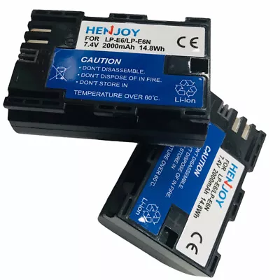 £11.30 • Buy High Capacity LP-E6 Battery | Canon EOS 5D Mark II III 60Da 60D 70D 6D 7D Camera