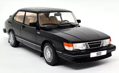 MCG 1/18 - Saab 900 Turbo Black 1981 Diecast Scale Model Car • $148.46