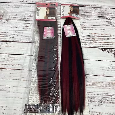 2 Packs Essence #P1B/118 Burgundy Yaki Bulk 18” Micro Braiding Blend Hair • $42