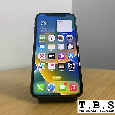 Apple IPhone X - 64GB Space Grey - A1865 (Unlocked) STIIFF SIDE BUTTON • $189