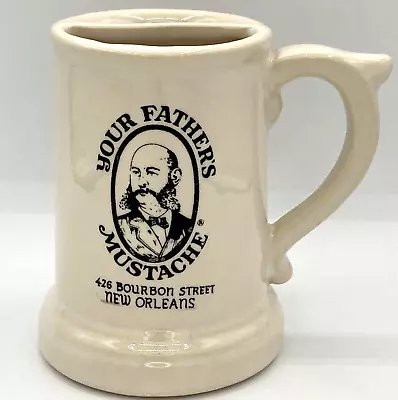 Vtg McCoy Your Fathers Mustache Cup Mug Stein Bourbon Street New Orleans 9129 • $8.96