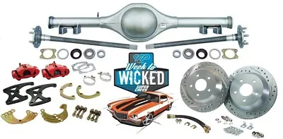 70-81 Chevy Camaro Currie 9  Crate Rearend + 12  Rotor Disc Brake Conversion Kit • $2499