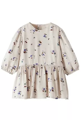 Zara Toddler Girl Lined Heathered￼ Floral Dress Size 3/4 • $18.75