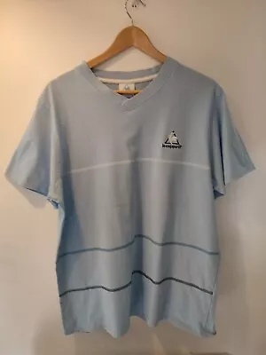 Le Coq Sportif Men's Essentials Short Sleeve Vintage Blue Cotton T-Shirt Rare • £9.95