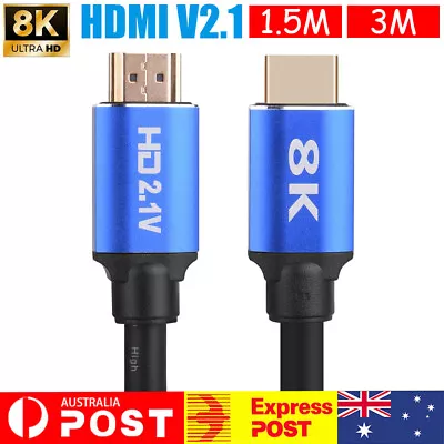 HDMI Cable 2.1 Ultra High Speed 8K@60Hz 48Gbps 4K UHD 3D Dynamic HDR Copper Wire • $8.02