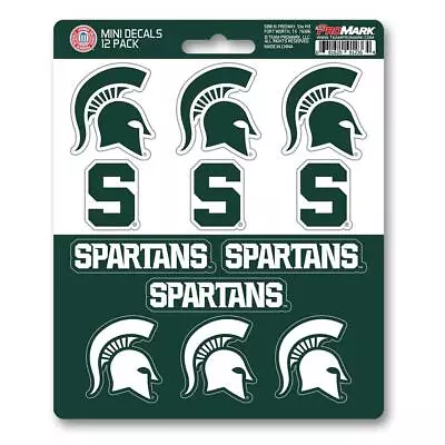 Michigan Spartans Stickers Die Cut Mini Decals 12-Pack Sticker Sheet • $7.99