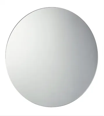 60cm Circular Round Frameless Glass Bathroom Mirror With Wall Hanging Fixings  • £24.45