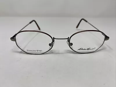 Eddie Bauer Eyeglasses Frame Allogheny Pcn 47-21-150 Brown Silver Full Rim Io46 • $59.25