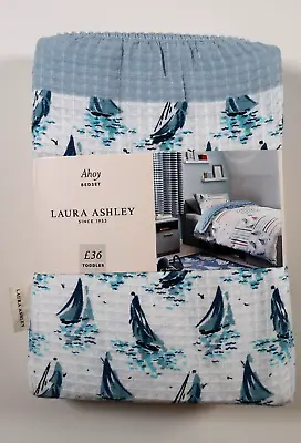 Laura Ashley Ahoy 100% Cotton Duvet Cover Pillowcase Set Bedding - Kids Toddler • £29.99